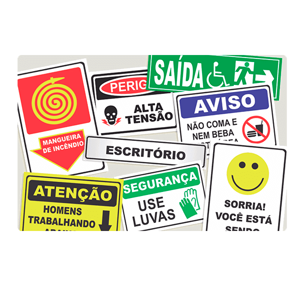 Placas de Sinalização 